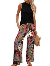WIHOLL Two Piece Set for Women Summer Spring Outfits Cruise Travel Airport Be...