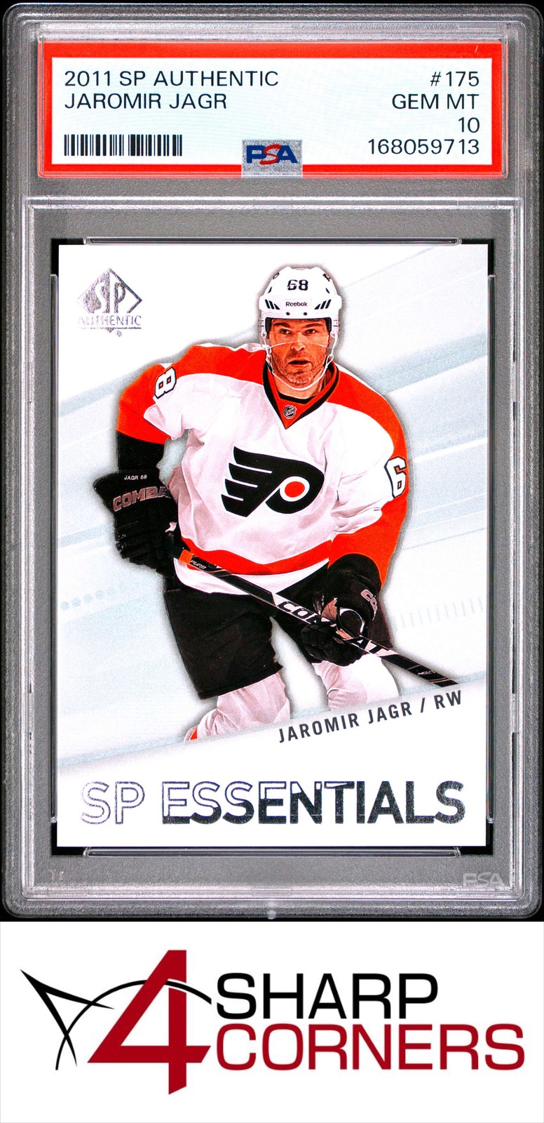 Jaromir Jagr #175 Hockey Cards 2011 SP Authentic trading card — raw and PSA graded price guide