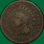 1884 Indian Head Cent Very Good VG Coin #39555