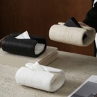 Minimalist White Tissue Box Cover Designed for Seamless Space Integration