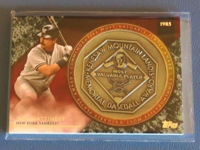 2017 Topps Update #MVPR-DM Don Mattingly MVP Award Commemorative Relic Yankees