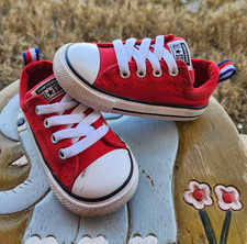 Converse Low Red/White/Black Toddler 7C