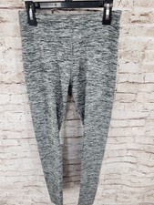 Girls DSG Mid Rise Tight Leggings Size Large NEW Heather Gray Black Full Length