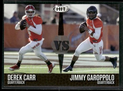 2014 SAGE HIT #VS5 Derek Carr/Jimmy Garoppolo Versus
