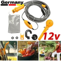 Akku Camping Dusche Brause Tauchpumpe Auto Gartendusche Outdoor Autodusche--12V.