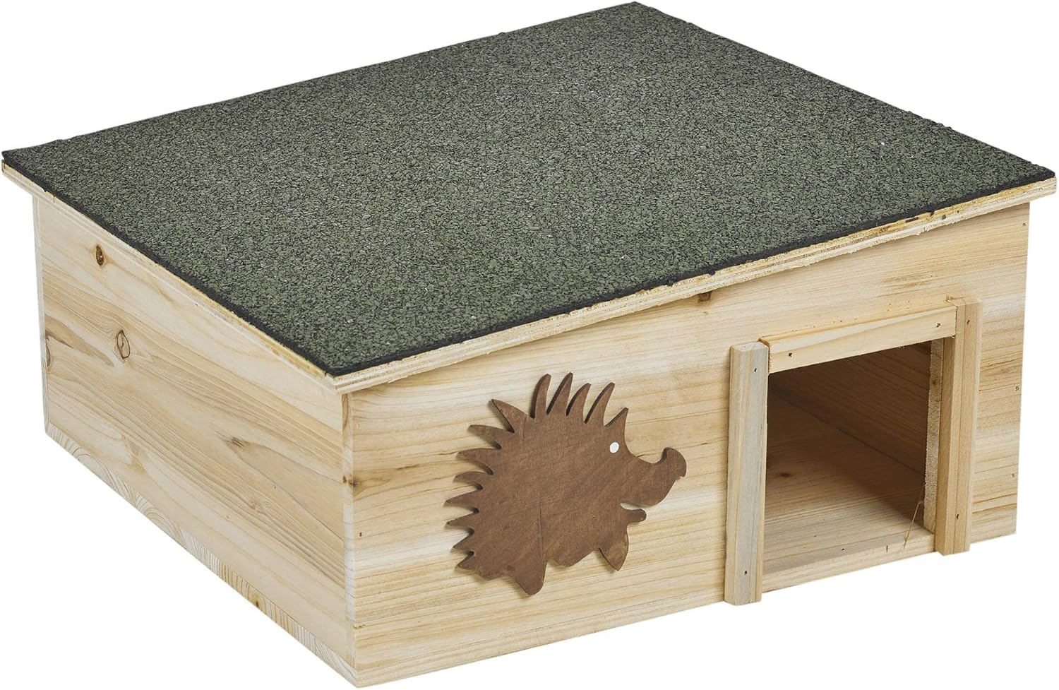 Hedgehog House Winter Shelter Garden Habitat Predator Proof Wooden Wildlife Home