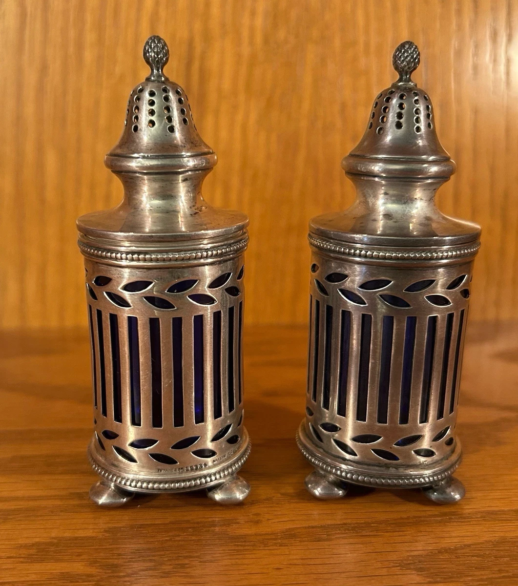 Tiffany/ティファニー ソルト＆ペッパーミル ビンテージ イタリア限定 Tiffany & Co. Antique Sterling Silver Salt & Pepper Shakers for