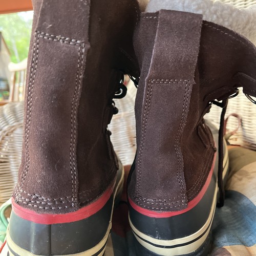 Khombu Waterproof Lace-Up Rubber Duck Boots Brown Rain Snow Shoes Size 10 - Picture 5 of 10