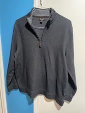 Tasso Elba Men's 100 Cotton Quarter Zip Size XL