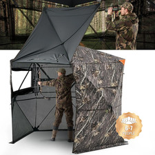 Hunting Blind 6–7 Person 288° See Through 5 Side Ground Blind Camo
