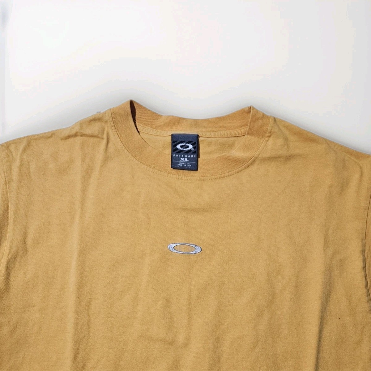 oakley software センターロゴT　刺繍 Vintage Oakley Software Shirt Mens Small Blue Center Logo