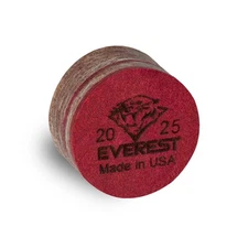 1 TIGER EVEREST Laminated Pool Billiard CUE TIP - 13 or 14 mm AUTHORIZED DEALER