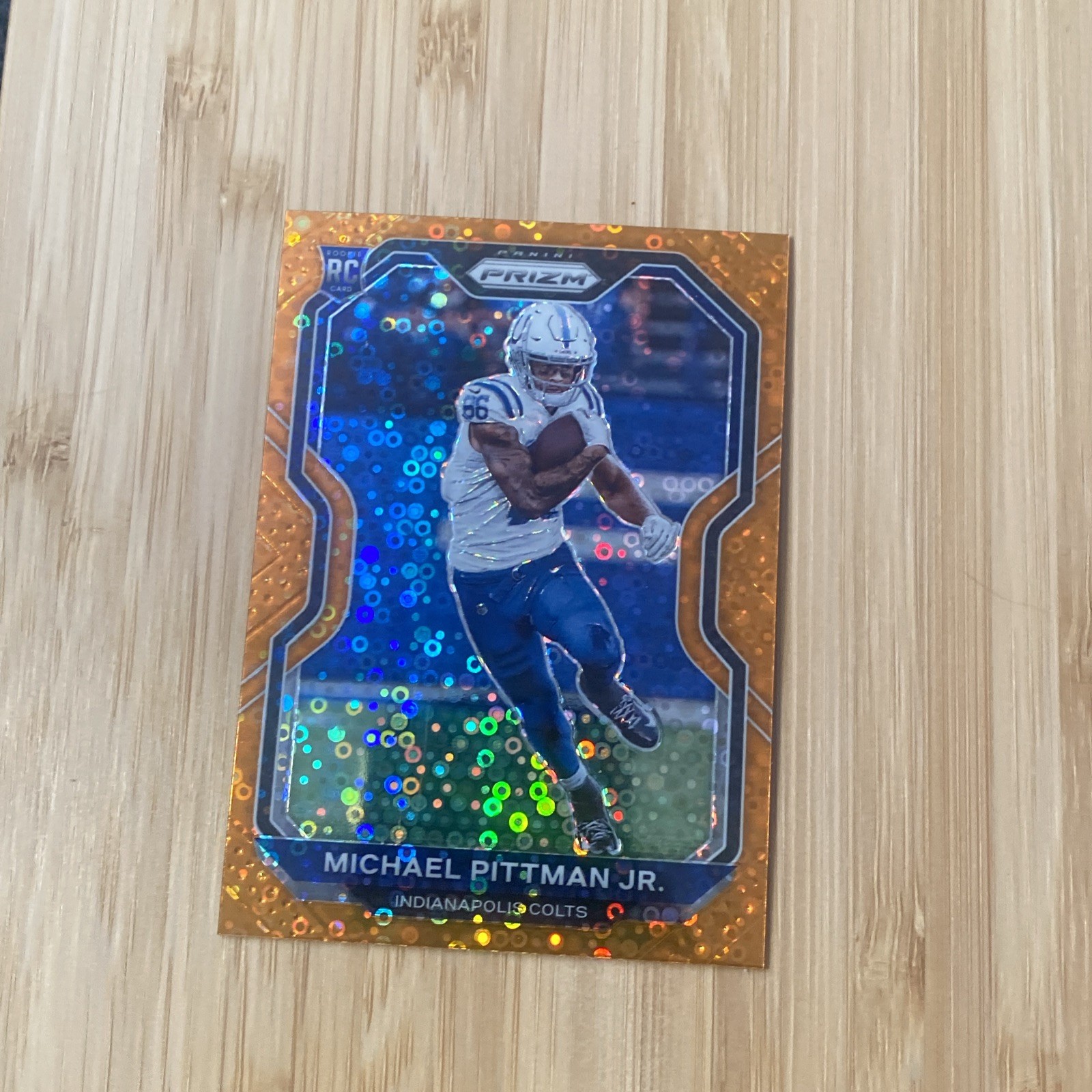 2020 Panini Prizm - Rookie Michael Pittman Jr. #333 Orange Disco Prizm (RC)