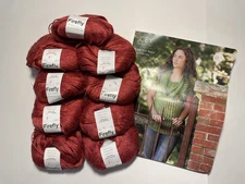 Classic Elite Yarns Knitting Kit: Redbud pullover - Sizes XS-XL