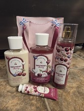 Bath and Body Works Sweetheart Cherry Gift Bag Set Unused New