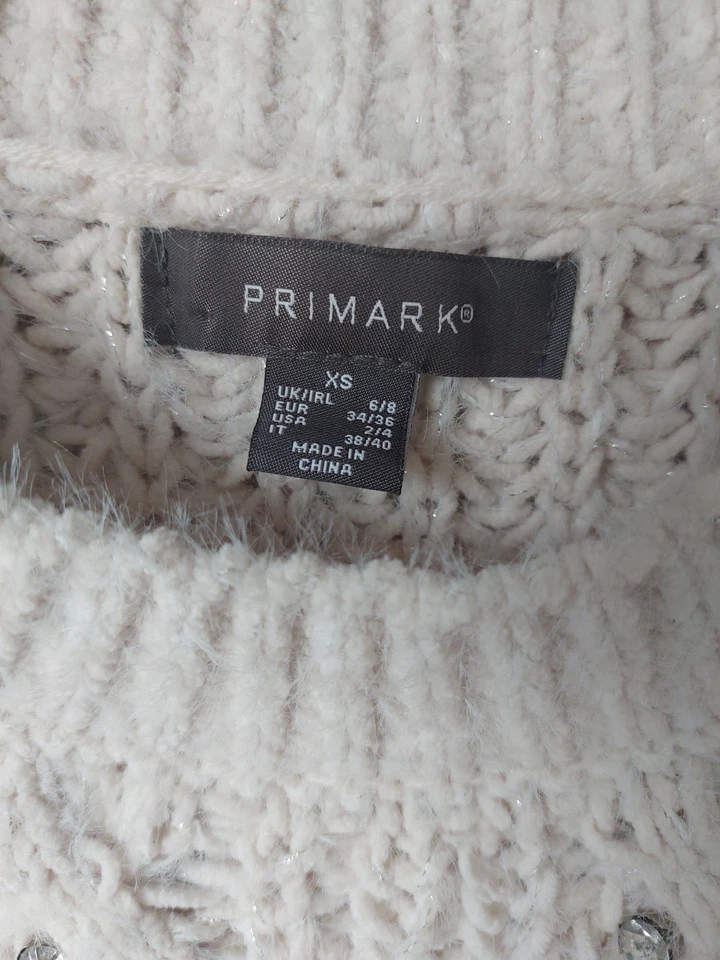 Womens Size 8 Cream Off White Warm Chunky Jumper - Image 3 of 3