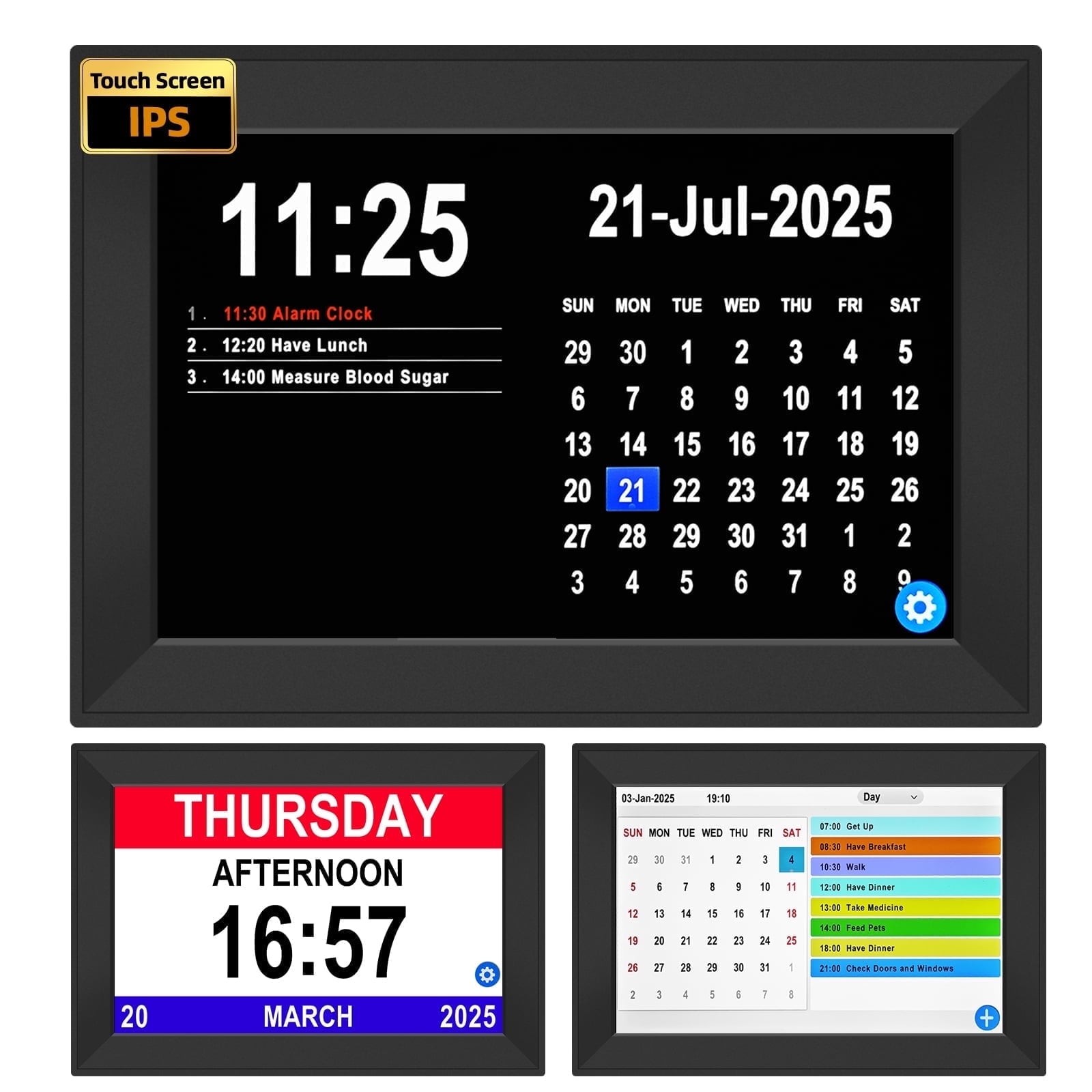 Bgift WiFi 101 Touch Screen Smart Alarm Clock with 64 Custom Alarms Digital 8190₽