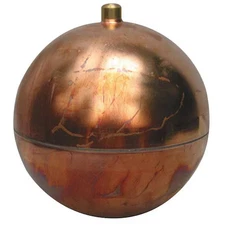 Naugatuck Grc1220re Float Ball, Round, Copper, 12 In