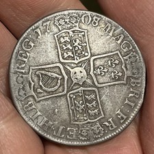 Queen Anne - 1708/7 E Crown - SEPTIMO