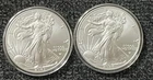 Lot of 2 - 2023/2024 American Silver Eagle 1oz .999 Fine