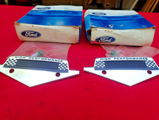65 66 Mustang Hipo 289 Pair Fender Badges C5zz 16228 B Flawless Correct Original