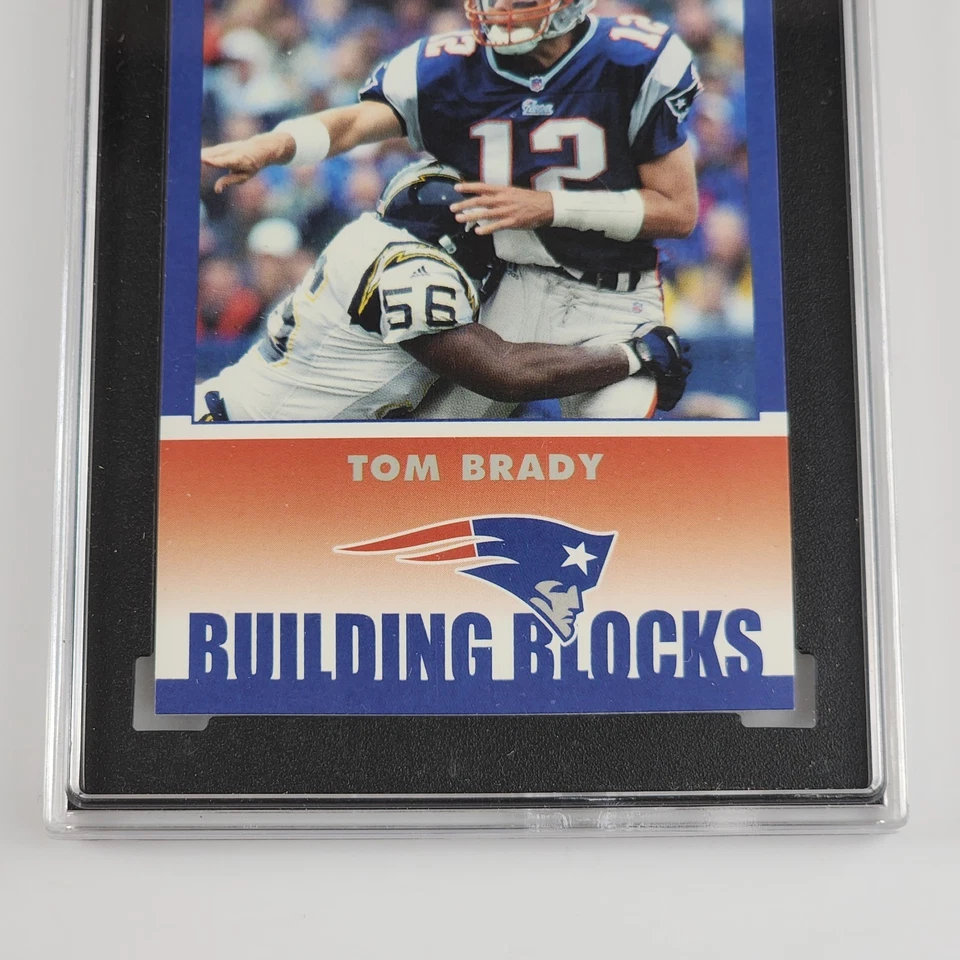 Tom Brady 2002 Fleer Tradition Building Blocks 256 Card SGC 8.5 NM / MT GOAT - Image 3 of 4