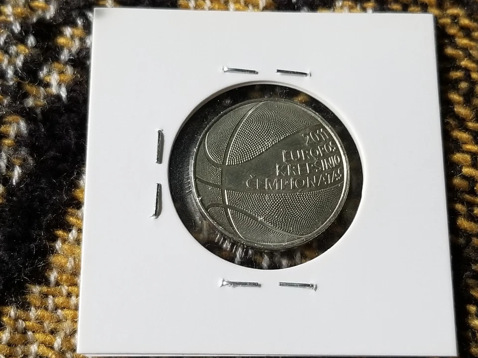 Lithuania 1 Litas 2011 Circulated - European Basketball Championship - Image 2 of 2