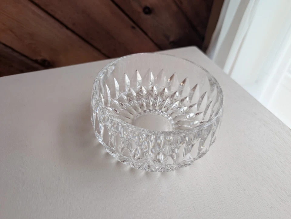 Gorham Althea Cut Blown Full Lead Crystal Glass 6” inch Bowl West Germany - Image 3 of 4