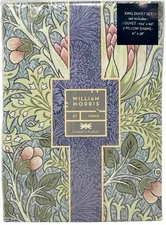 William Morris Artichoke Dusty Rose Duvet Cover SET 100%Cotton Satin KING Floral