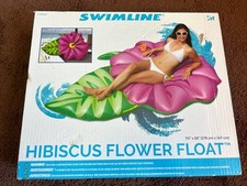 Swimline Lg Inflatable Pool Float Flower W/ Headrest 70 X 58 Lake Beach Pool