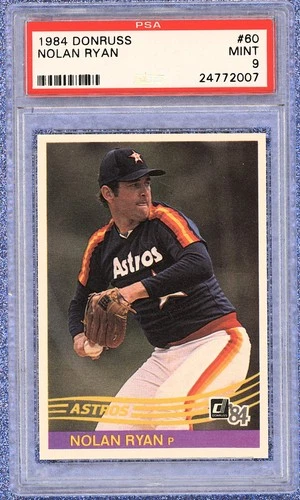 1984 DONRUSS #60 NOLAN RYAN ASTROS HOF PSA 9