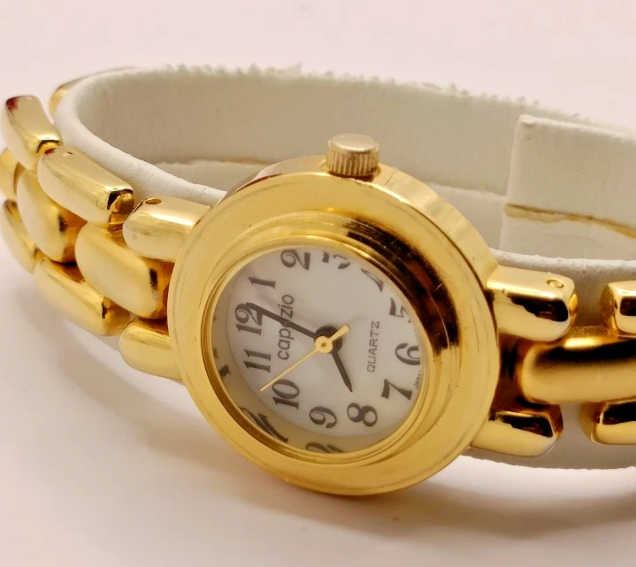 CAPEZIO Women's Gold Tone Interchangeable Bezels Quartz Watch-VGC/Working SMALL - Изображение 3 из 4