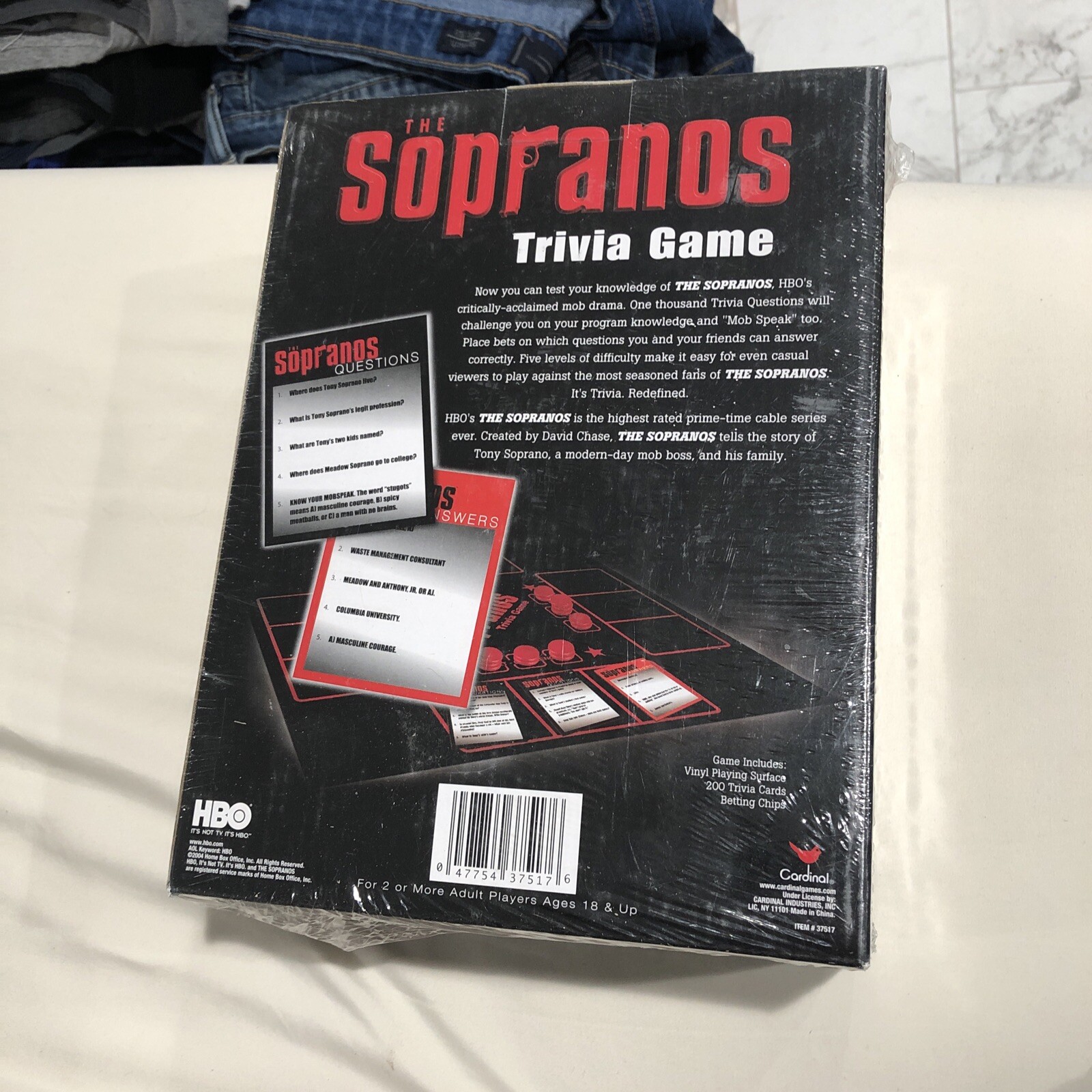 The Sopranos Trivia Game 2004 Cardinal HBO Adult 18 for sale online | eBay