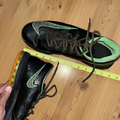 Nike Zoom KD 6 Night Vision 2014 Sz 13 Black Green Textured Kevin Durant - Picture 13 of 15