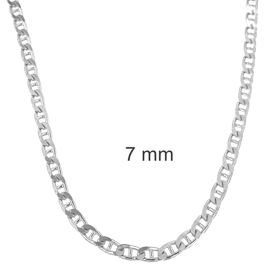 Collana Grumetta Traversino placcata argento girocollo catenina catena collanina - Immagine 4 di 4