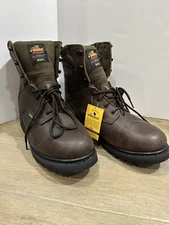 Thorogood V series dark brown Leather Mens work boot size 13 astm f3445-21