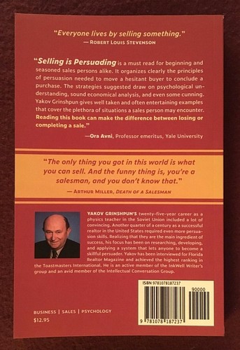 Selling Is Persuading : How to Sell Your Products, Ideas, and Skills... - Imagen 3 de 4