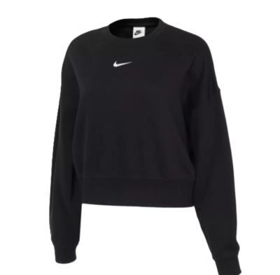 nike black essentials crew neck sweatshirt
