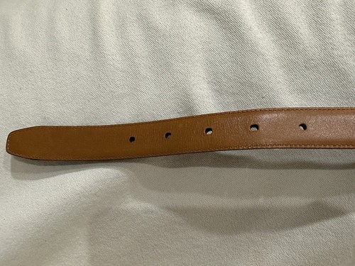 Ralph Lauren Women’s Brown Leather Belt Alligator Croc Print 9101000-299 Large - Picture 13 of 15