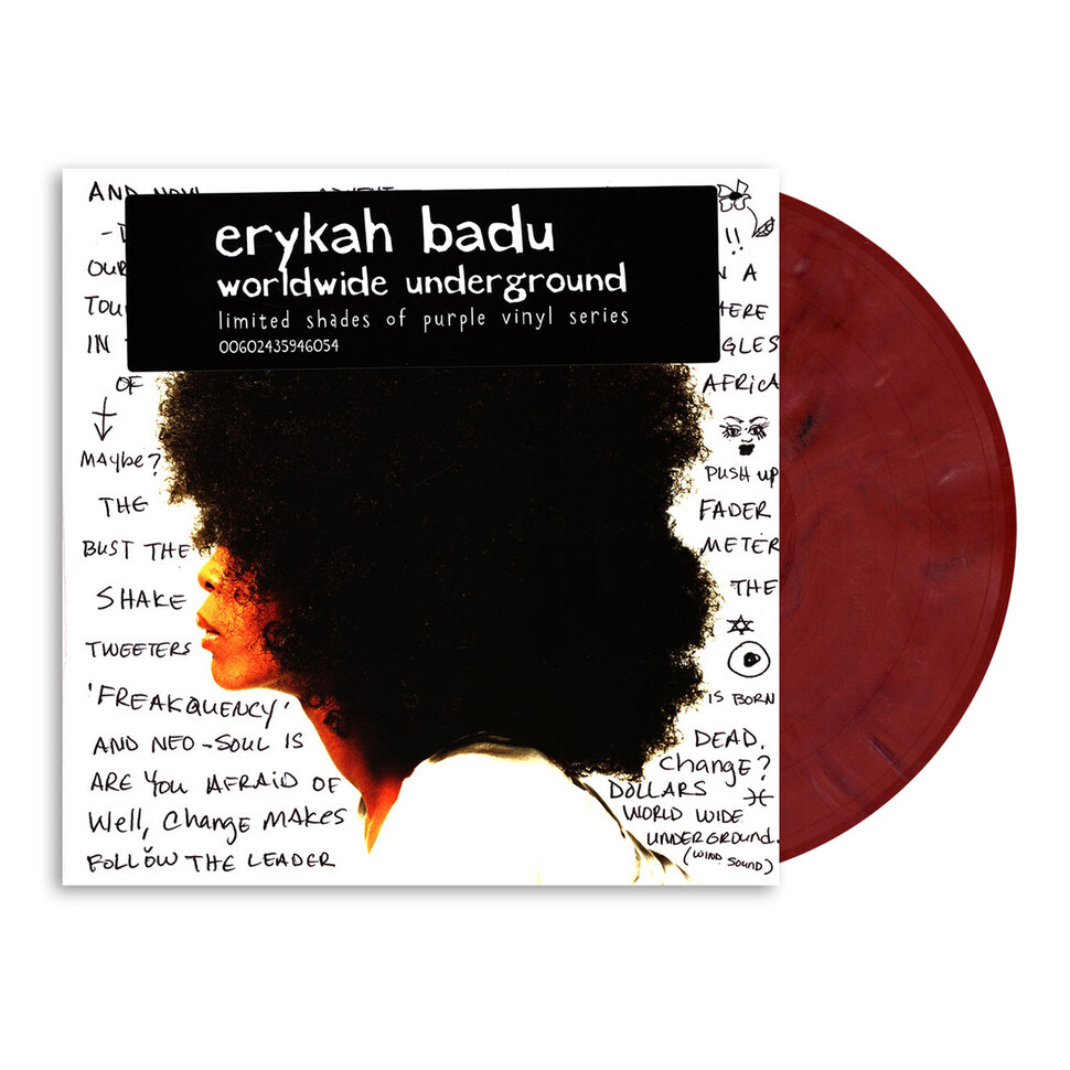 ERYKAH BADU WORLDWIDE VINYL NEW!!! LIMITED PURPLE LP! BACK