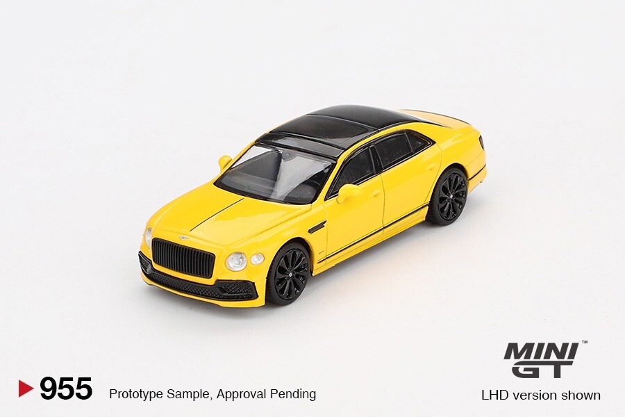 Mini GT 1/64 Bentley Flying Spur Monaco Yellow LHD Diecast Model Car