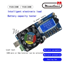 35W LED Electronic Load USB Power Detector Adjustable Resistor Capacity Tester