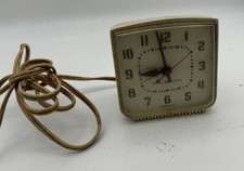 VINTAGE General Electric Alarm Clock Beige - WORKING Made in USA