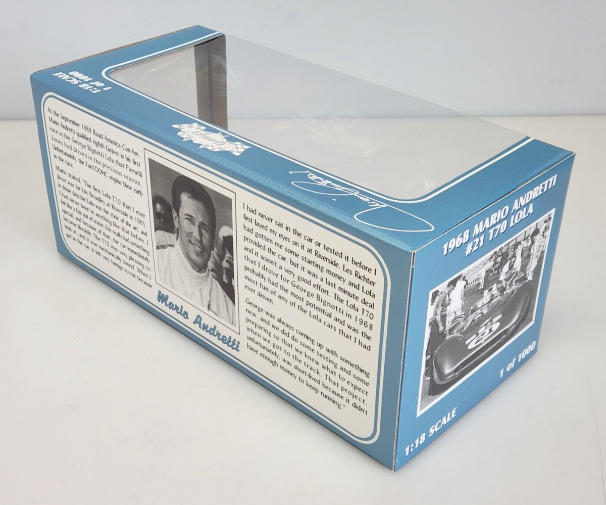 GMP 1968 Mario Andretti #21 T70 Lola, 12006M, 1:18 Diecast Limited