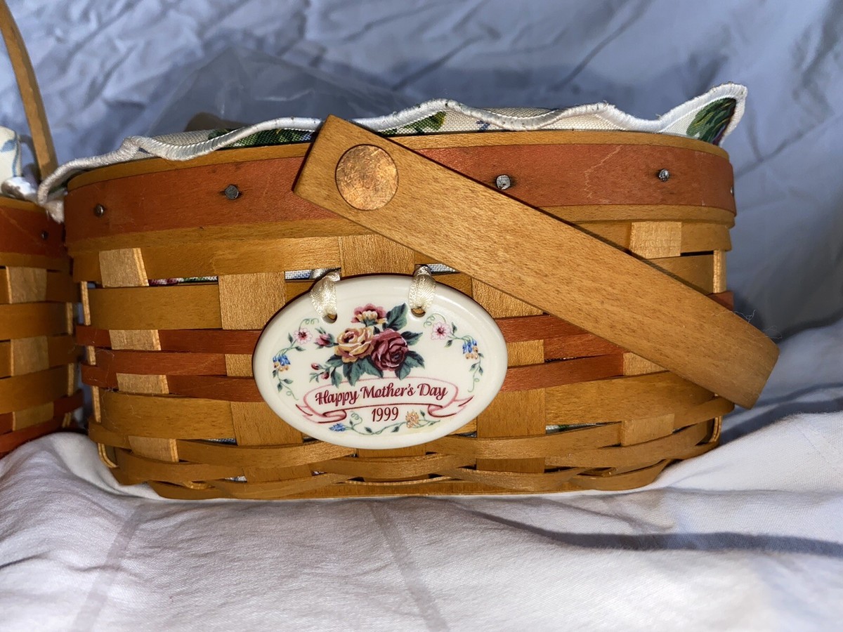 Longaberger Mothers Day Baskets, 1998, 1999, and 2001 baskets with