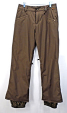 Burton Brown Embroidered Women's Nylon Bootcut Snowboard Ski Pants SM