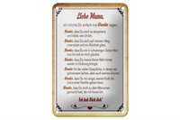 Blechschild Spruch 12X18 Cm Liebe Mama Ich Hab Dich Lieb Deko Schild