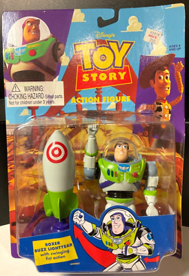 Vintage Thinkway Disney's Toy Story Boxer Buzz Lightyear w/Punching Rocket Pixar
