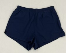 Vintage Woolrich Woman Shorts M Blue Swim Shorts No Lining Drawstring Waist