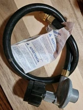 2FT Universal Grill Regulator and Hose for Most LP Gas Grill, Replacement No Box